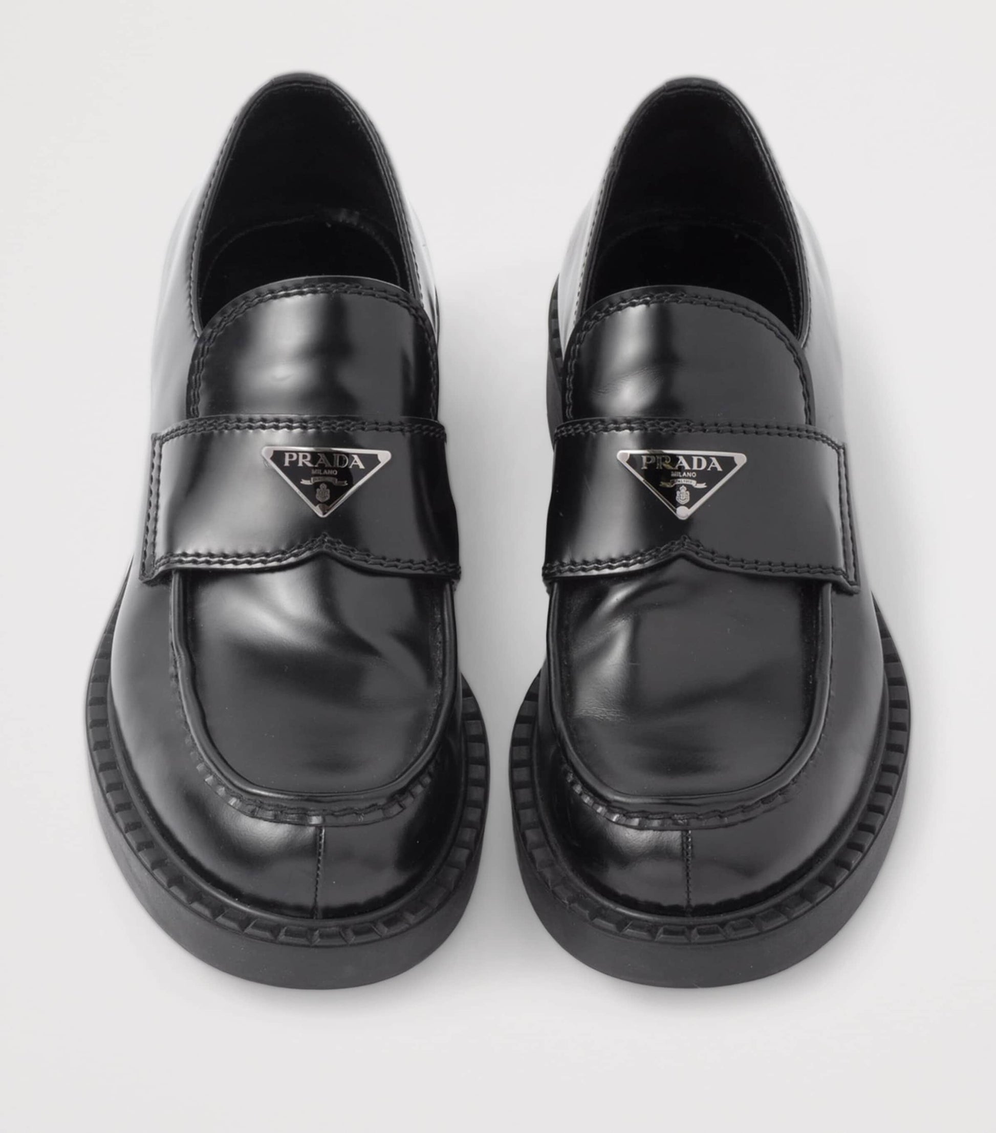 Patent Leather Triangle Loafers