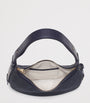 Small Suede Hudson Crescent Shoulder Bag