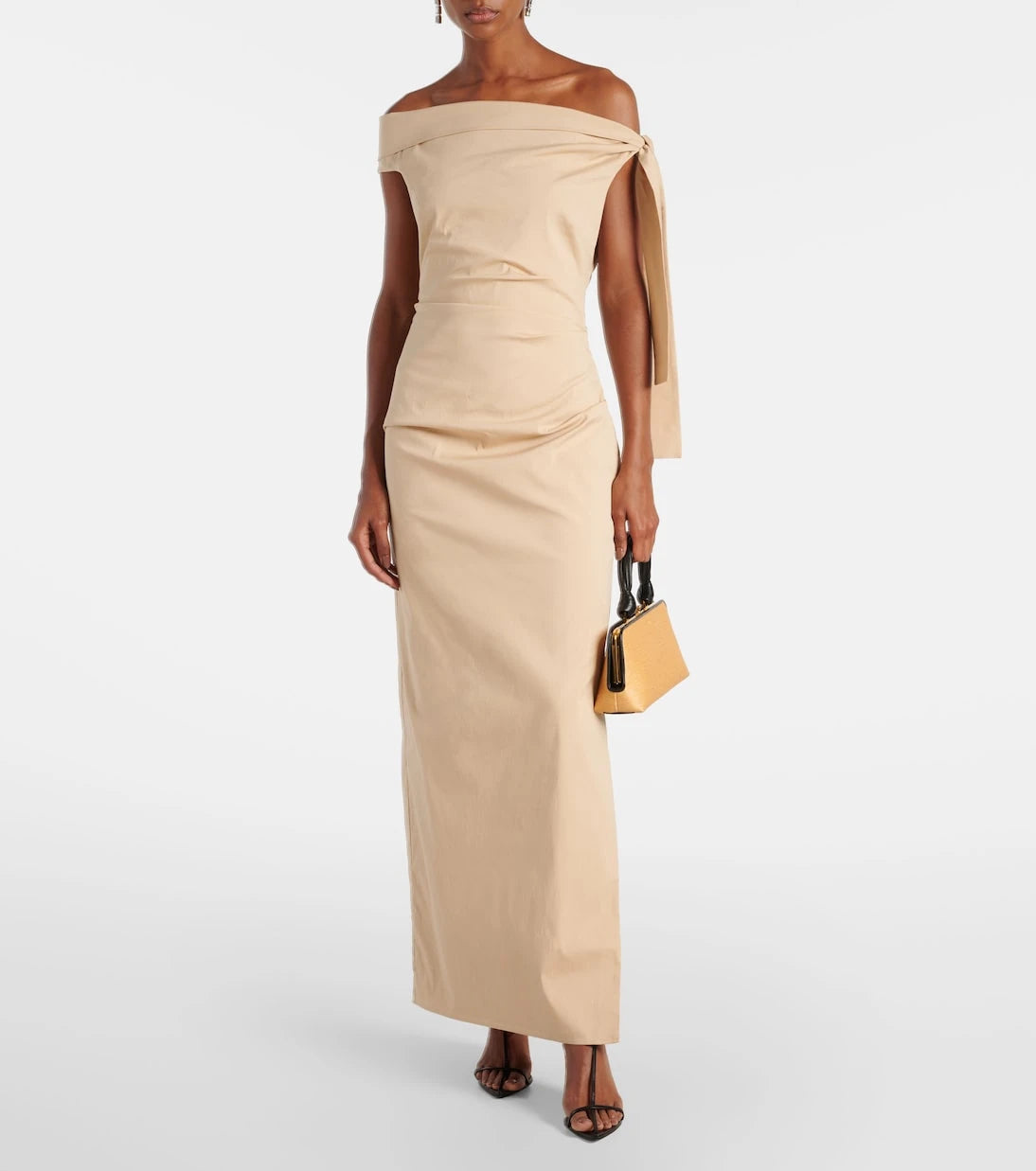 SIR - Dahlia off-shoulder cotton-blend gown
