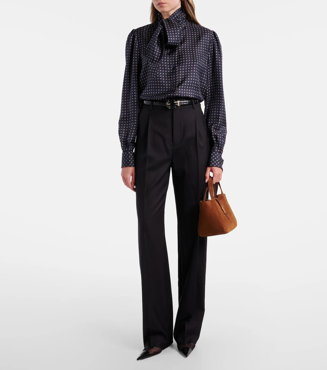 Saint Laurent - Le 5 à 7 suede shoulder bag