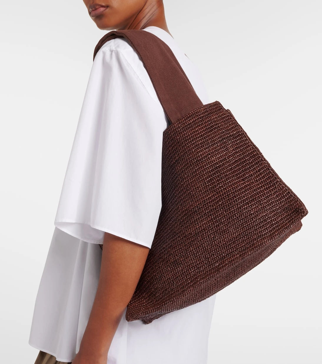 The Row - Loretta raffia tote bag