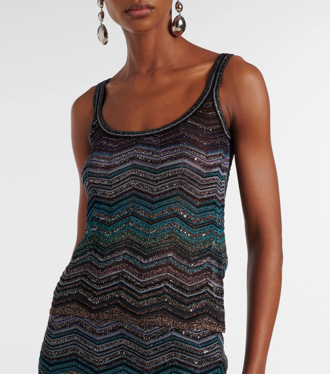 Missoni - Zigzag lamé top