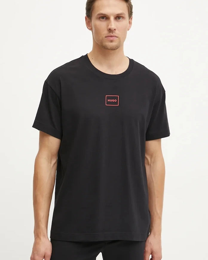 HUGO erkek pamuklu ev tişörtü Laze T-Shirt