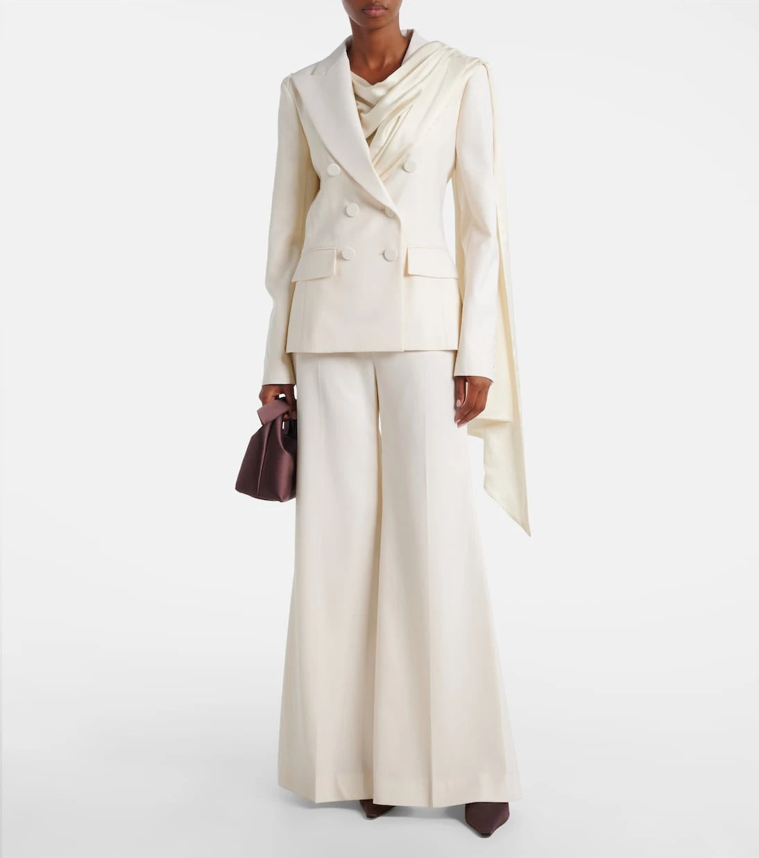 Nina Ricci - Saf yün ispanyol paça pantolon