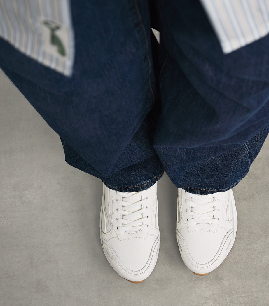 Beige Flame Sneakers