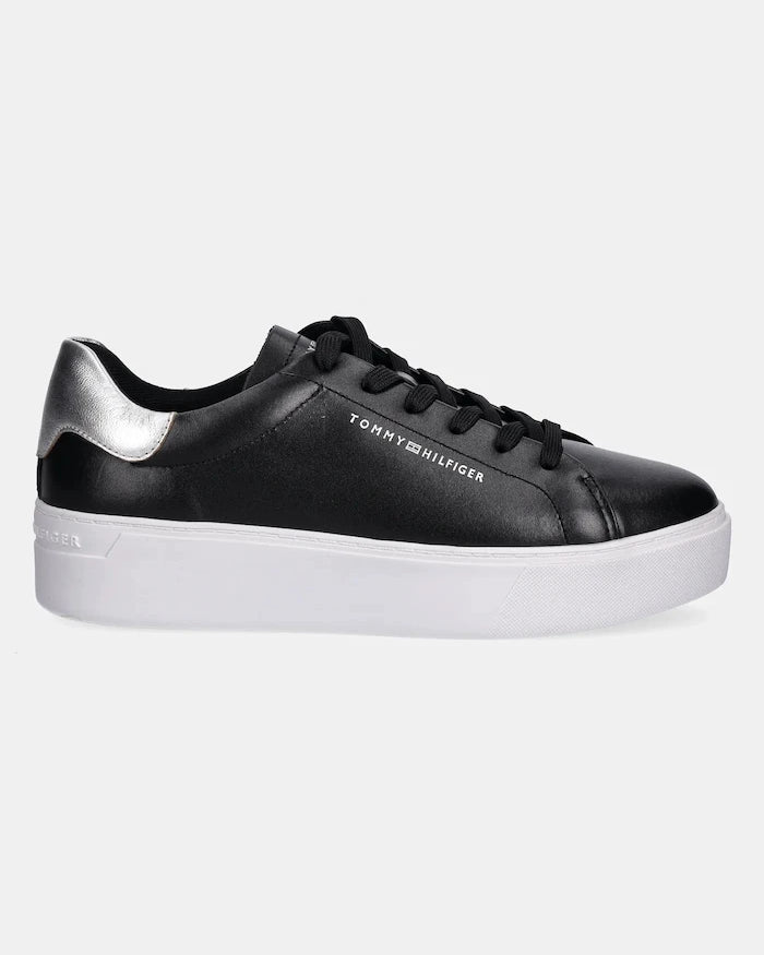Кожени маратонки Tommy Hilfiger ESSENTIAL PLATFORM COURT SNEAKER