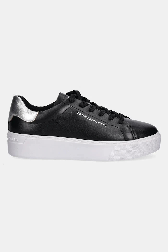 Кожени маратонки Tommy Hilfiger ESSENTIAL PLATFORM COURT SNEAKER