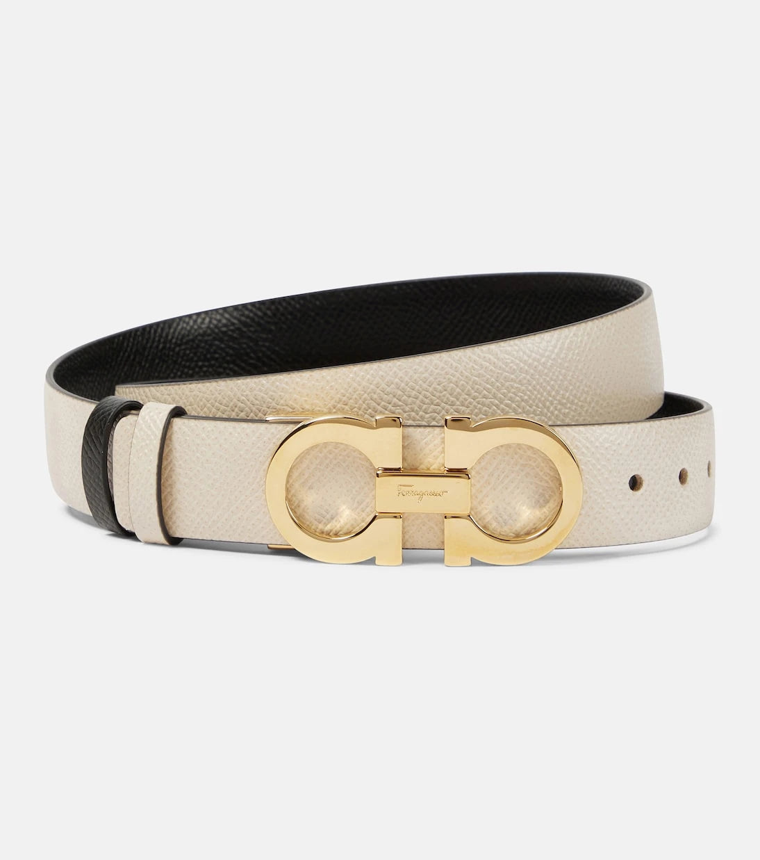 Ferragamo - Gancini reversible leather belt