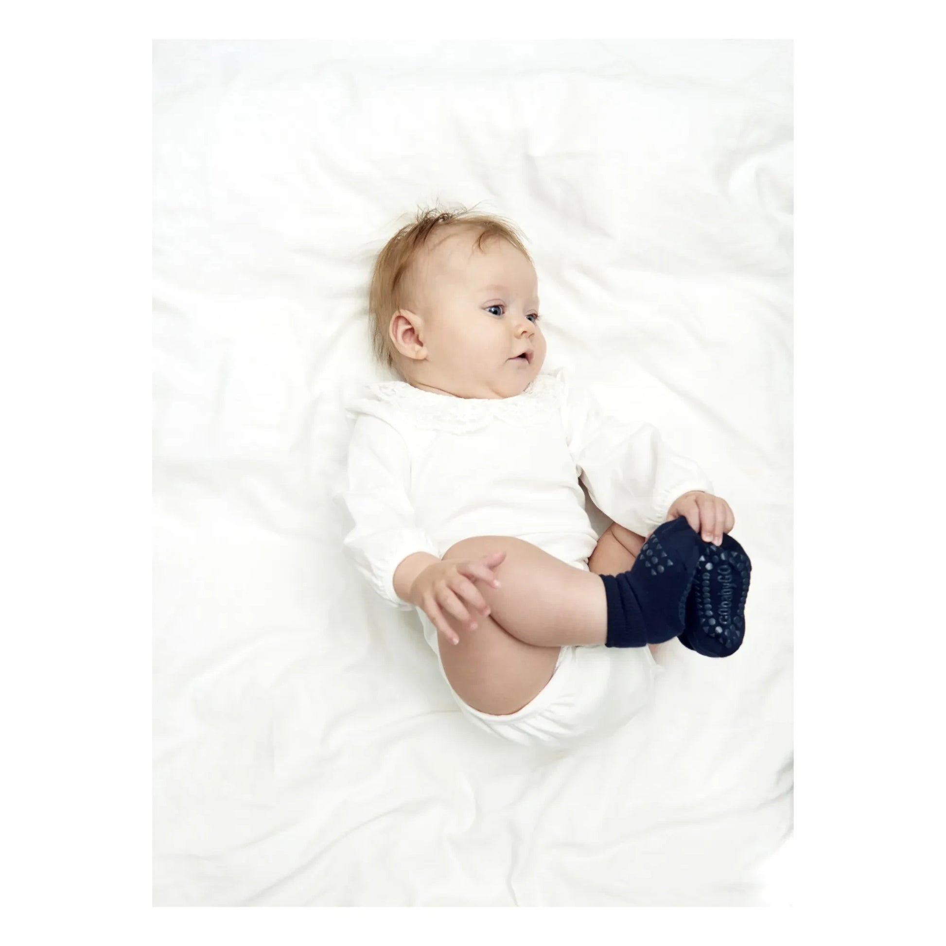 GOBABYGO - Non-Slip Bamboo Socks | Navy blue