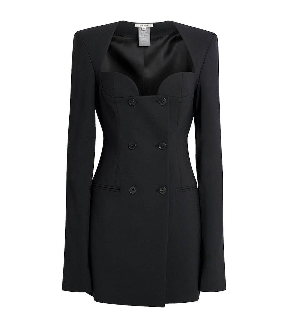 Tailored Mini Jacket Dress BLACK