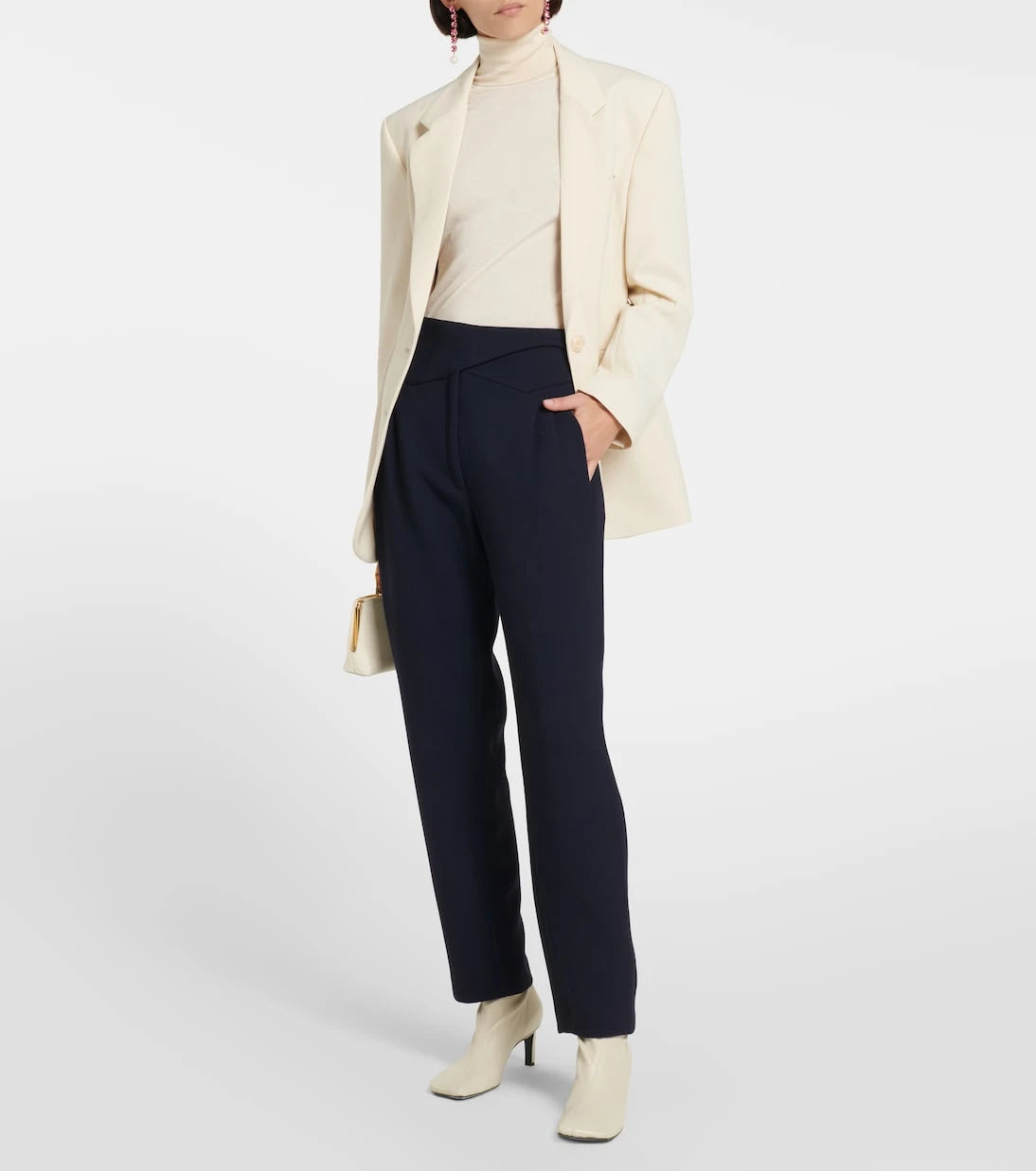 Blazé Milano - Basque high-rise virgin wool pants