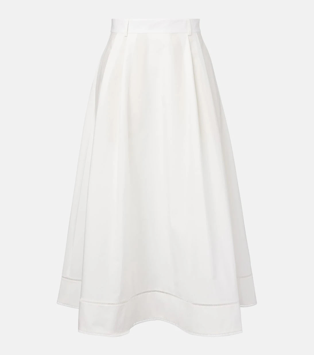 Róhe - Embroidered cotton poplin maxi skirt
