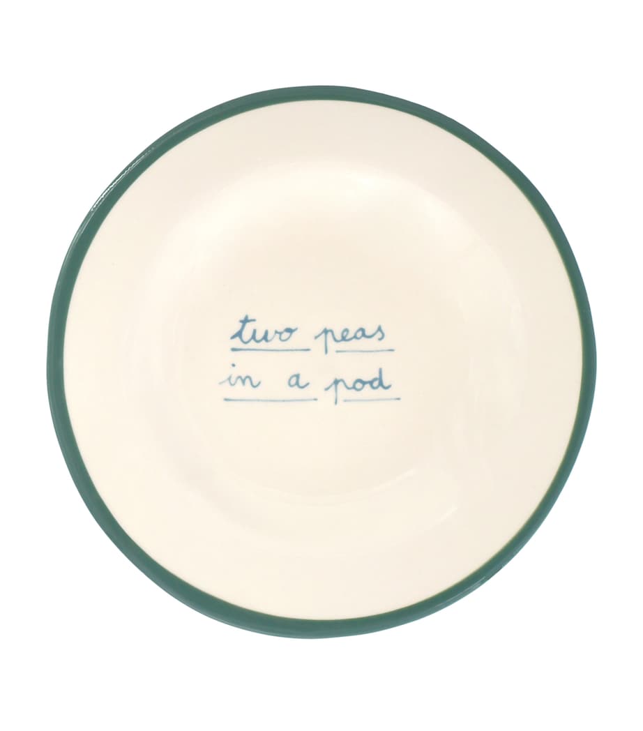 Two Peas in a Pod Dessert Plate (20cm)
