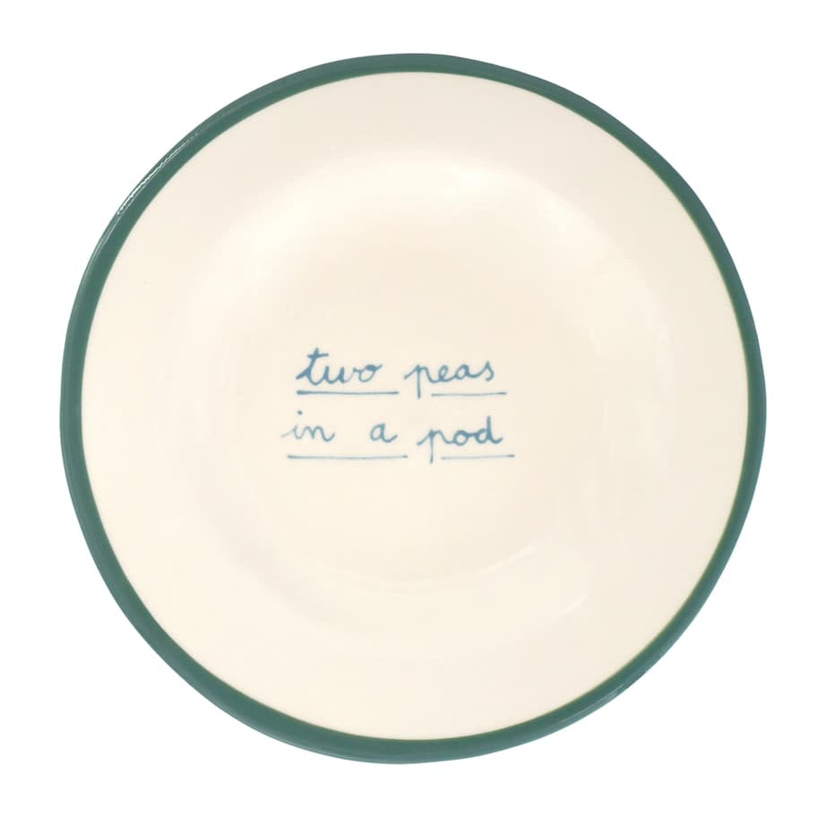 Two Peas in a Pod Dessert Plate (20cm)