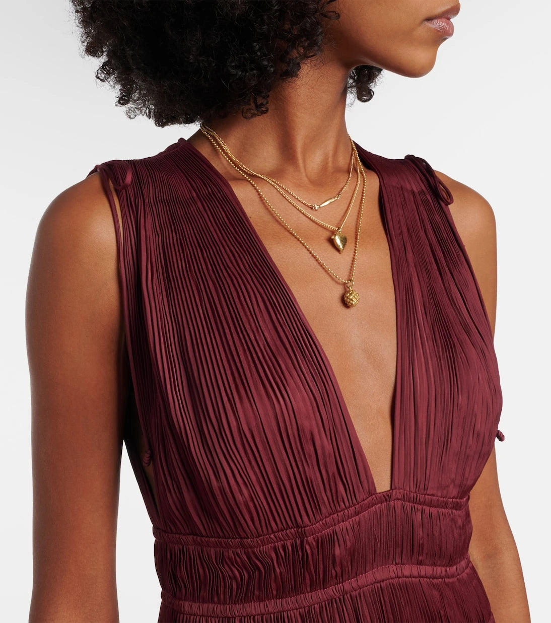 Ulla Johnson - Tasneem satin plissé gown