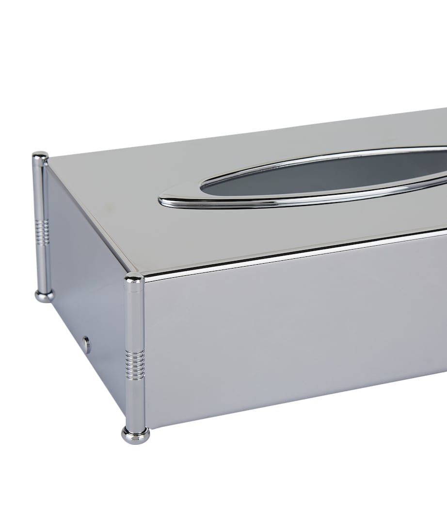 Cylinder Chrome Tissue Box
