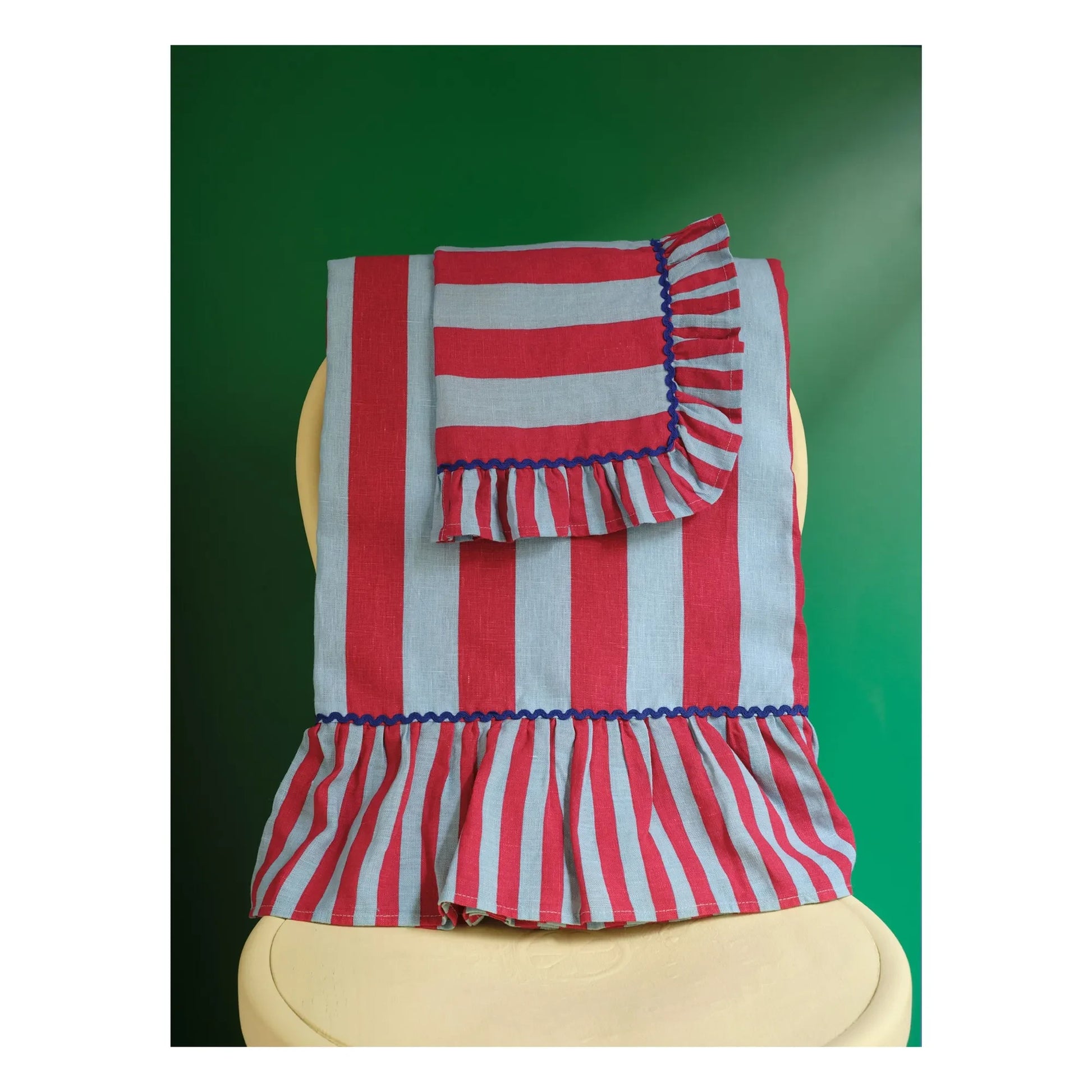 Bitossi - Striped towel | Red