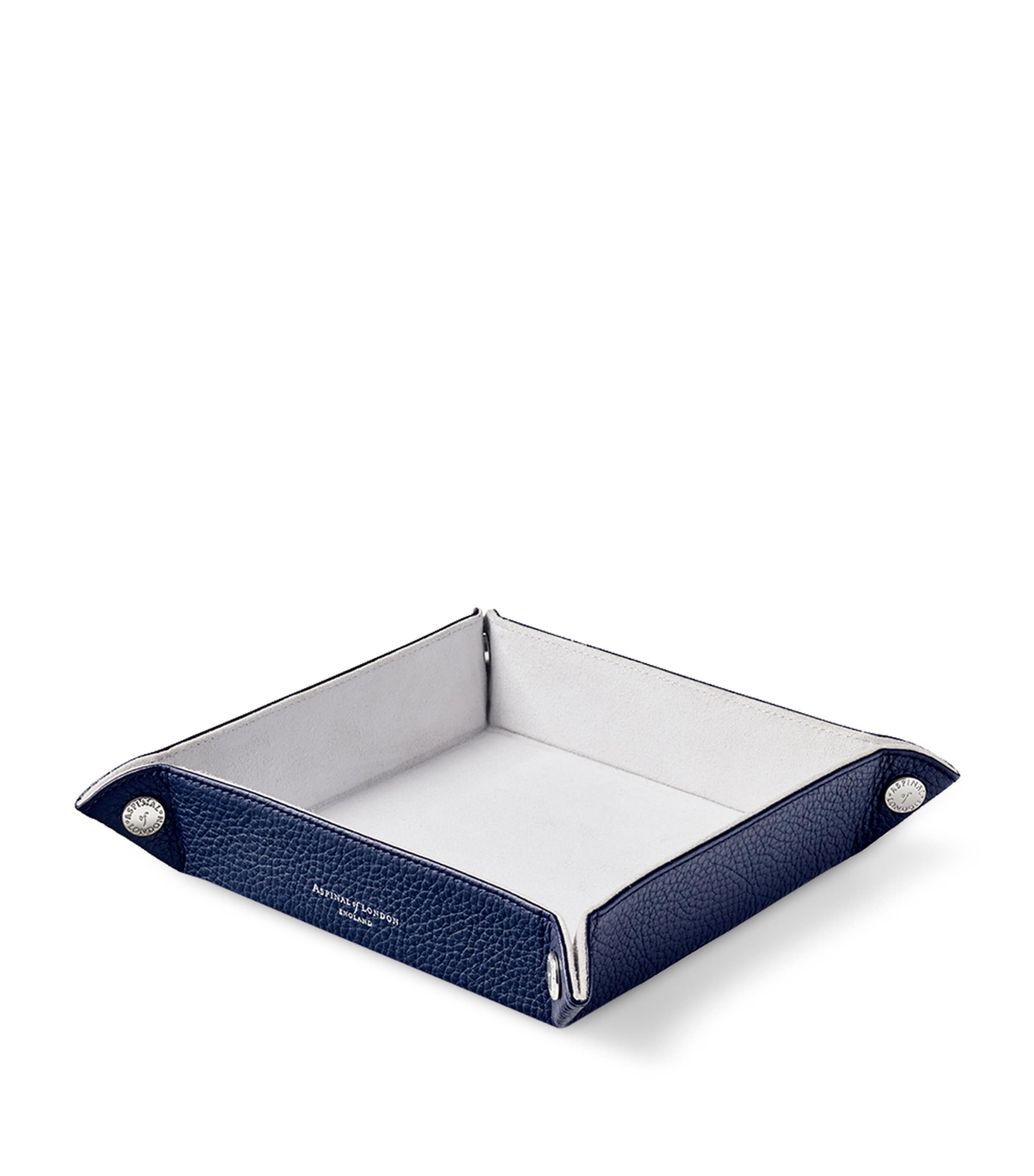 Aspinal Of London Medium Leather Tidy Tray (20cm x 20cm)
