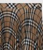 Burberry Beige Check Pleated Mini Skirt