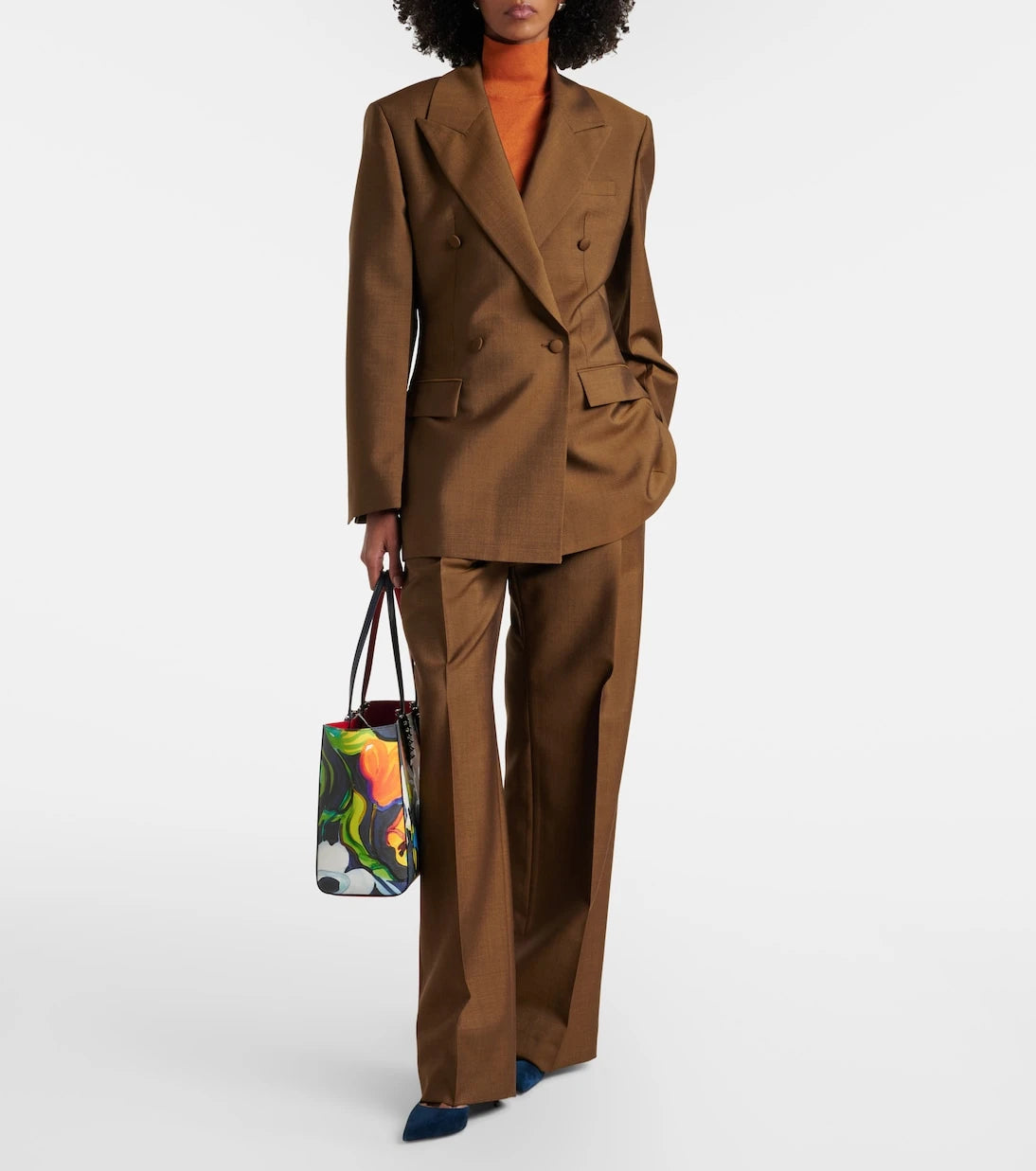 Christian Louboutin - Cabata Small floral leather tote bag