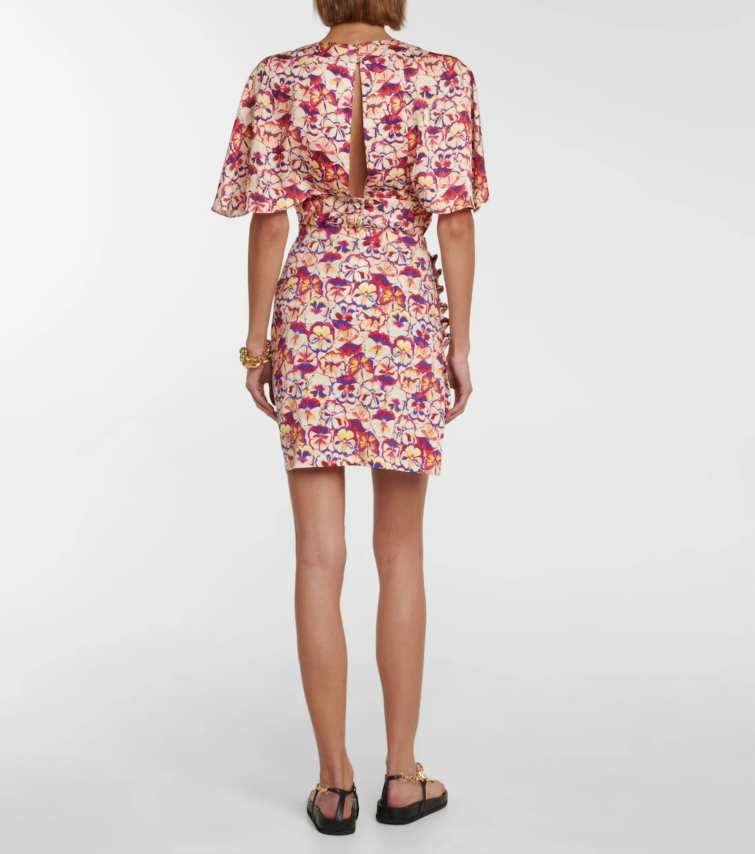 Rabanne - Floral miniskirt