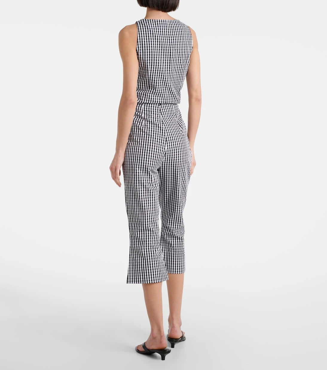 Faithfull - Gingham cotton poplin capri pants