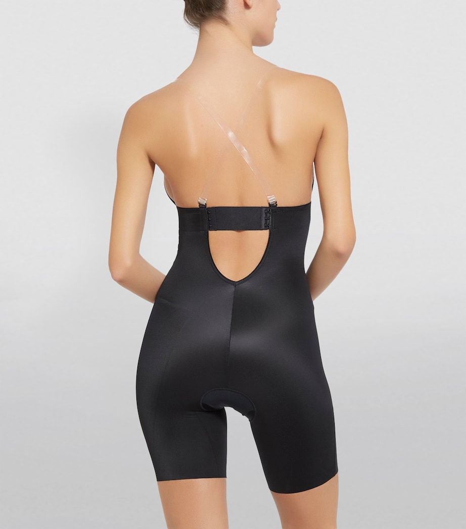 SPANXshape Suit Your Fancy Plunge Mid-Thigh Bodysuit - Medium Control