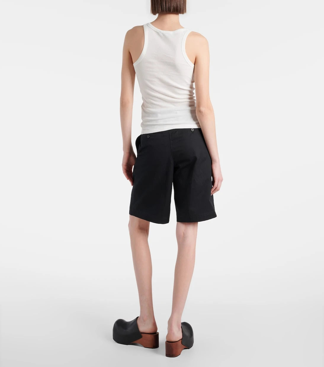 Acne Studios - توب تانك قطني جيرسيه بتفاصيل سلسلة