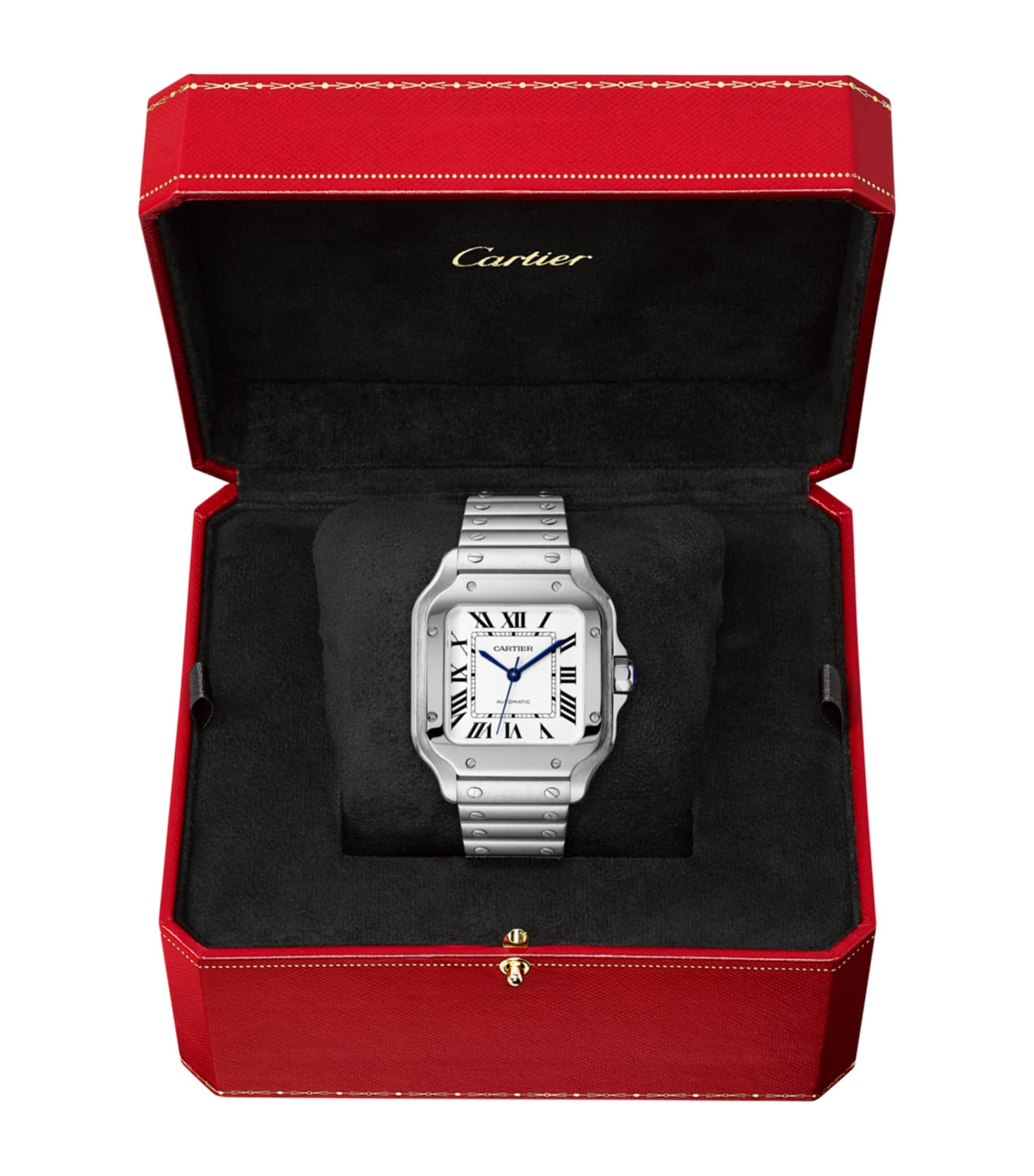 Stainless Steel Santos de Cartier Watch 35.1mm