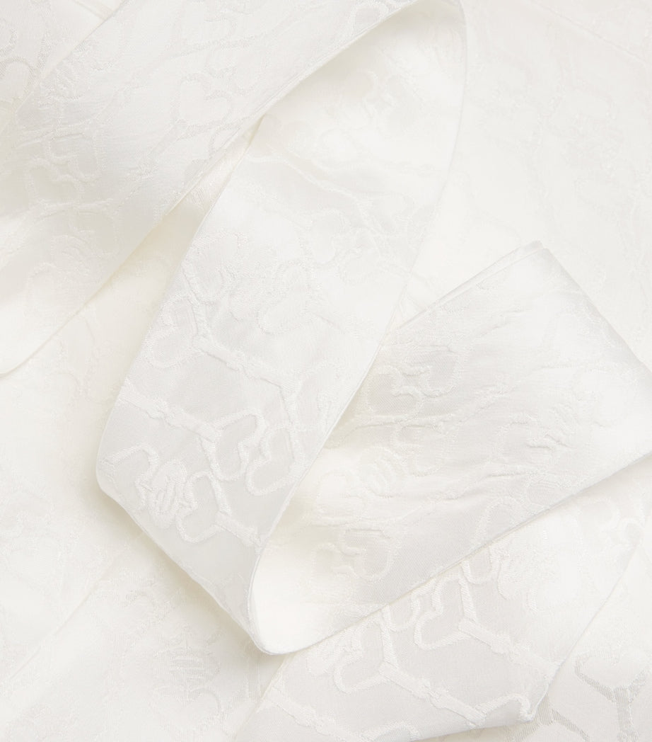 Claudie Pierlot White Lavallière-Neck Top