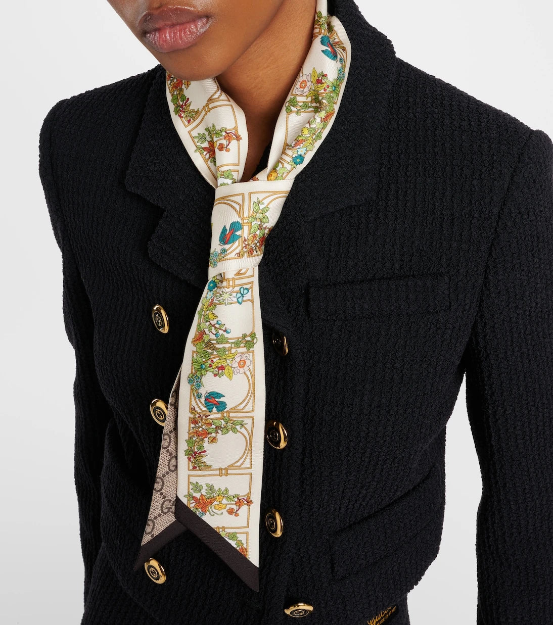 Gucci - Printed silk twill scarf