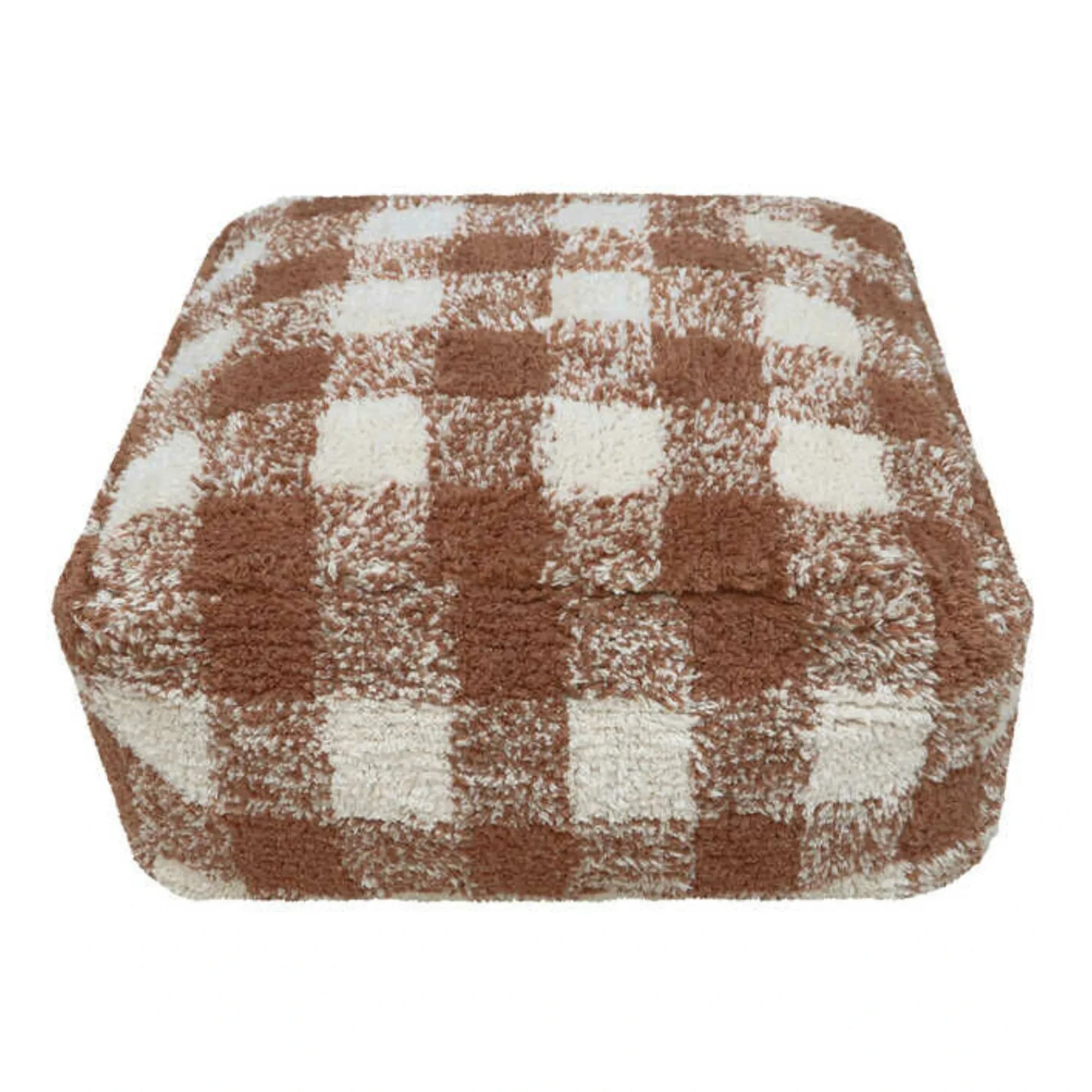 Lorena Canals - Gingham Pouffe | Toffee
