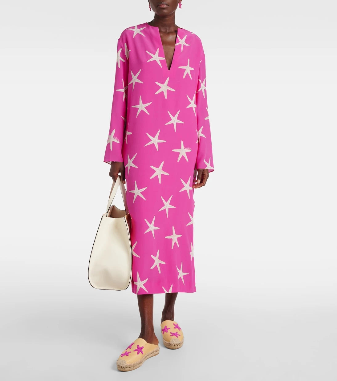 Valentino - Printed silk kaftan