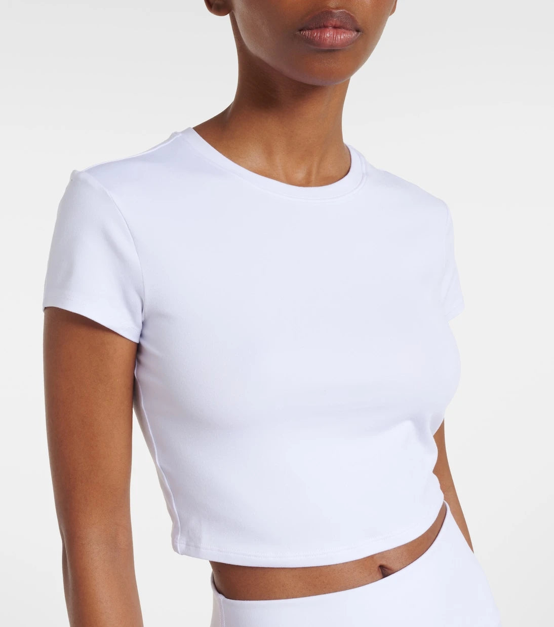 Alo Yoga - Alosoft cropped jersey T-shirt