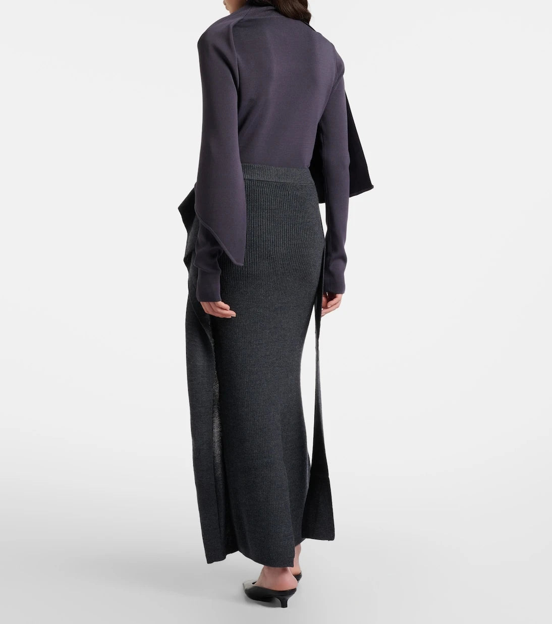 Entire Studios - Tier wool maxi skirt