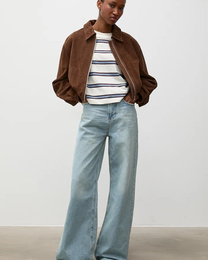 Answear.LAB wide leg kadın jean