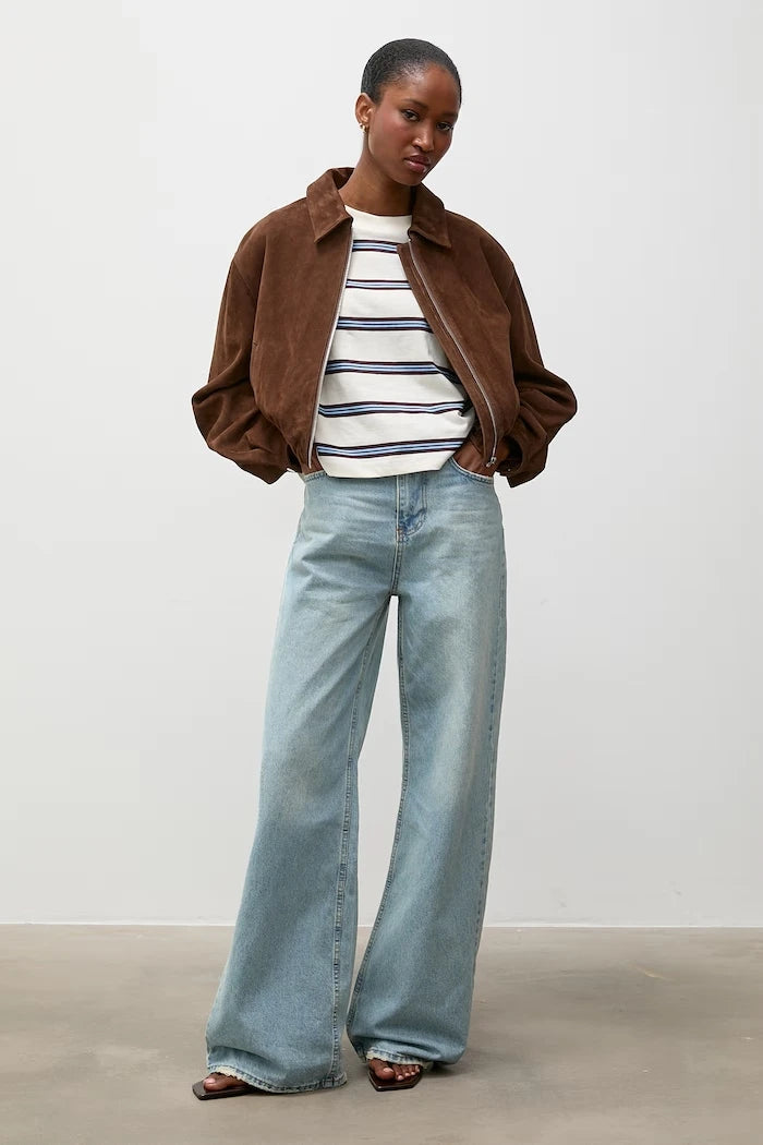 Answear.LAB wide leg kadın jean
