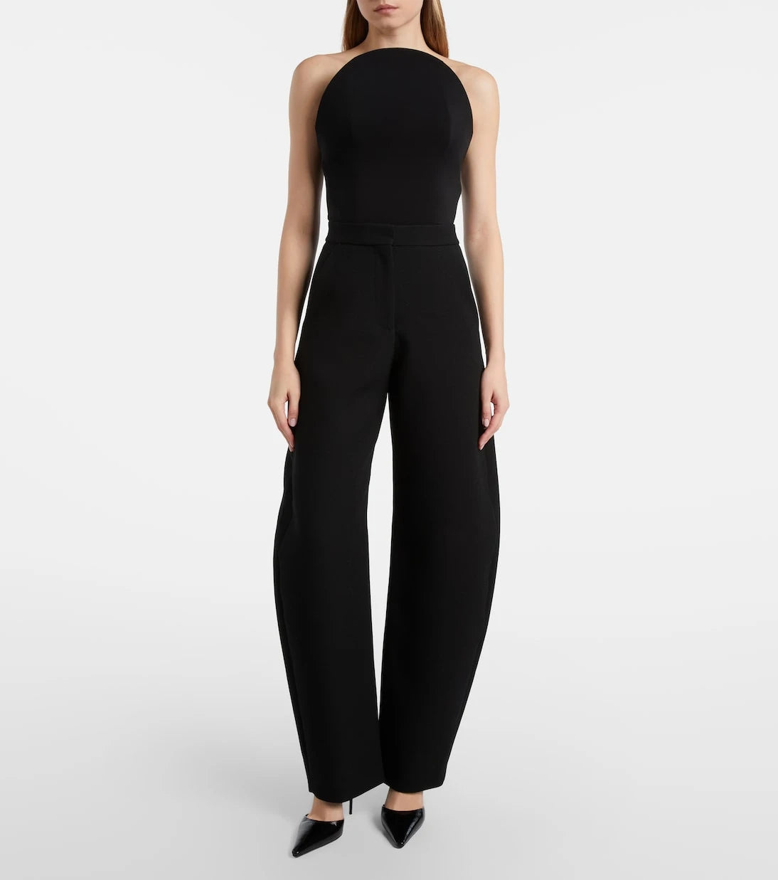 Alaïa - Wool-blend barrel-leg pants