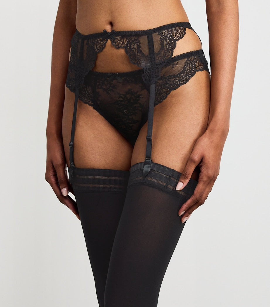 Aubade Black Lace Danse Des Sens Suspender Belt
