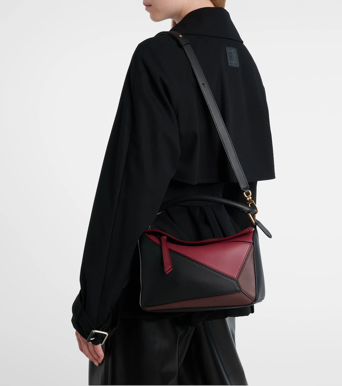 Loewe - x Albers Puzzle Small leather tote bag