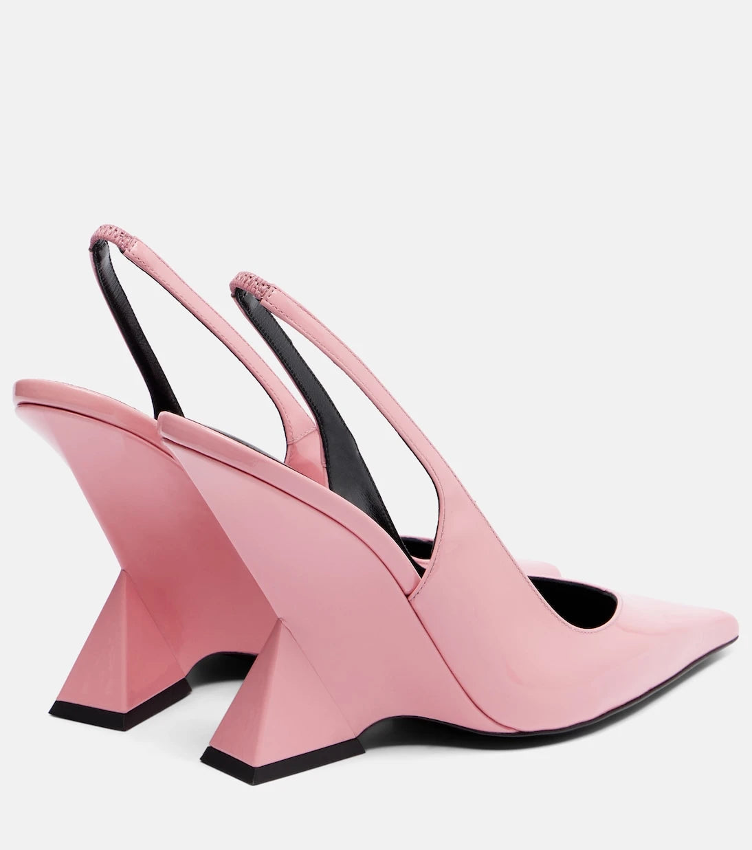 The Attico - Cheope patent leather slingback wedges