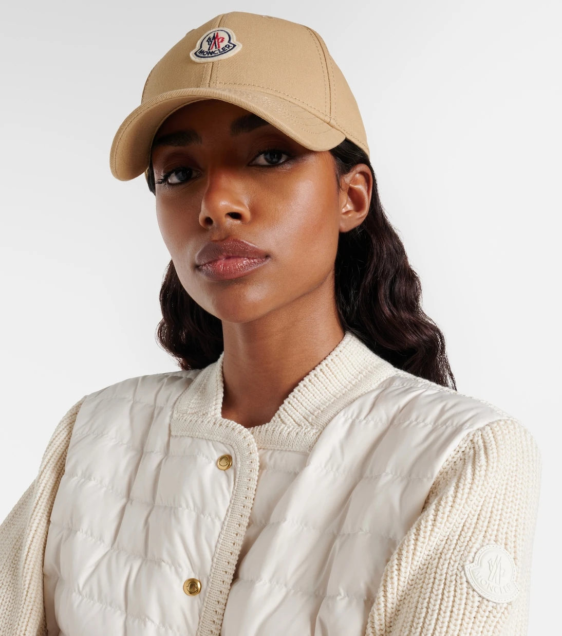 Moncler - Logo cotton gabardine baseball cap