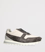 Brunello Cucinelli Suede-Calfskin Runners Sneakers