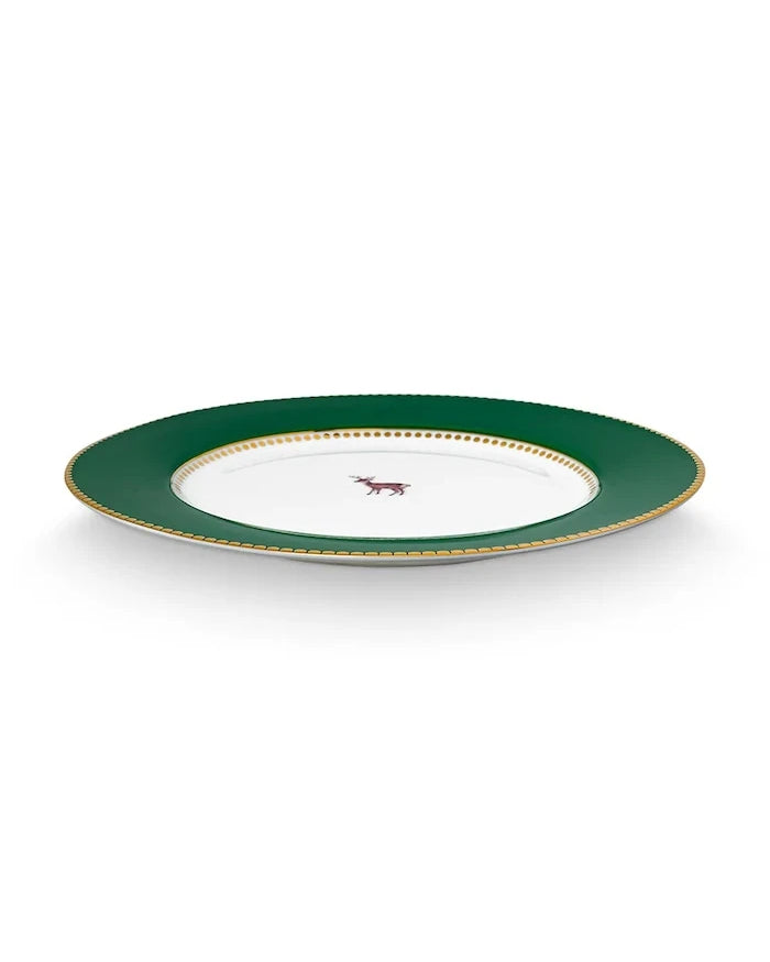 Pip Studio Birds Dark Green 21,5 cm Tatlı Tabakları Seti (6 Parça)
