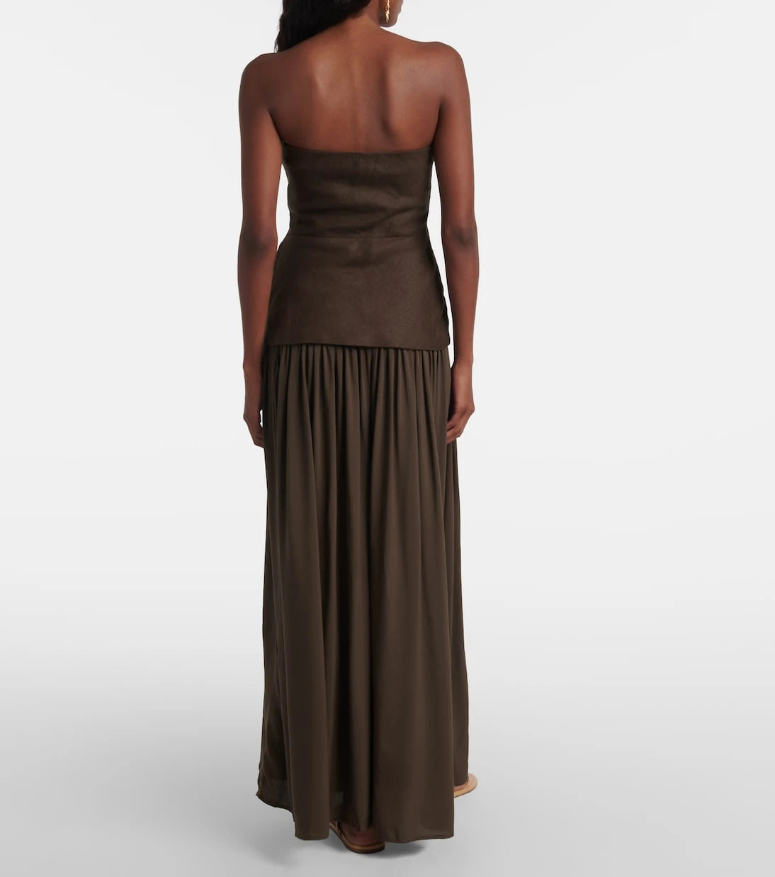 Faithfull - Hedy draped linen maxi dress