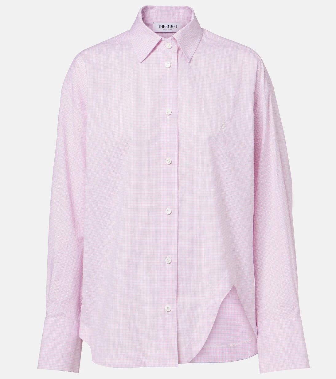 The Attico - Diana oversized checked cotton shirt
