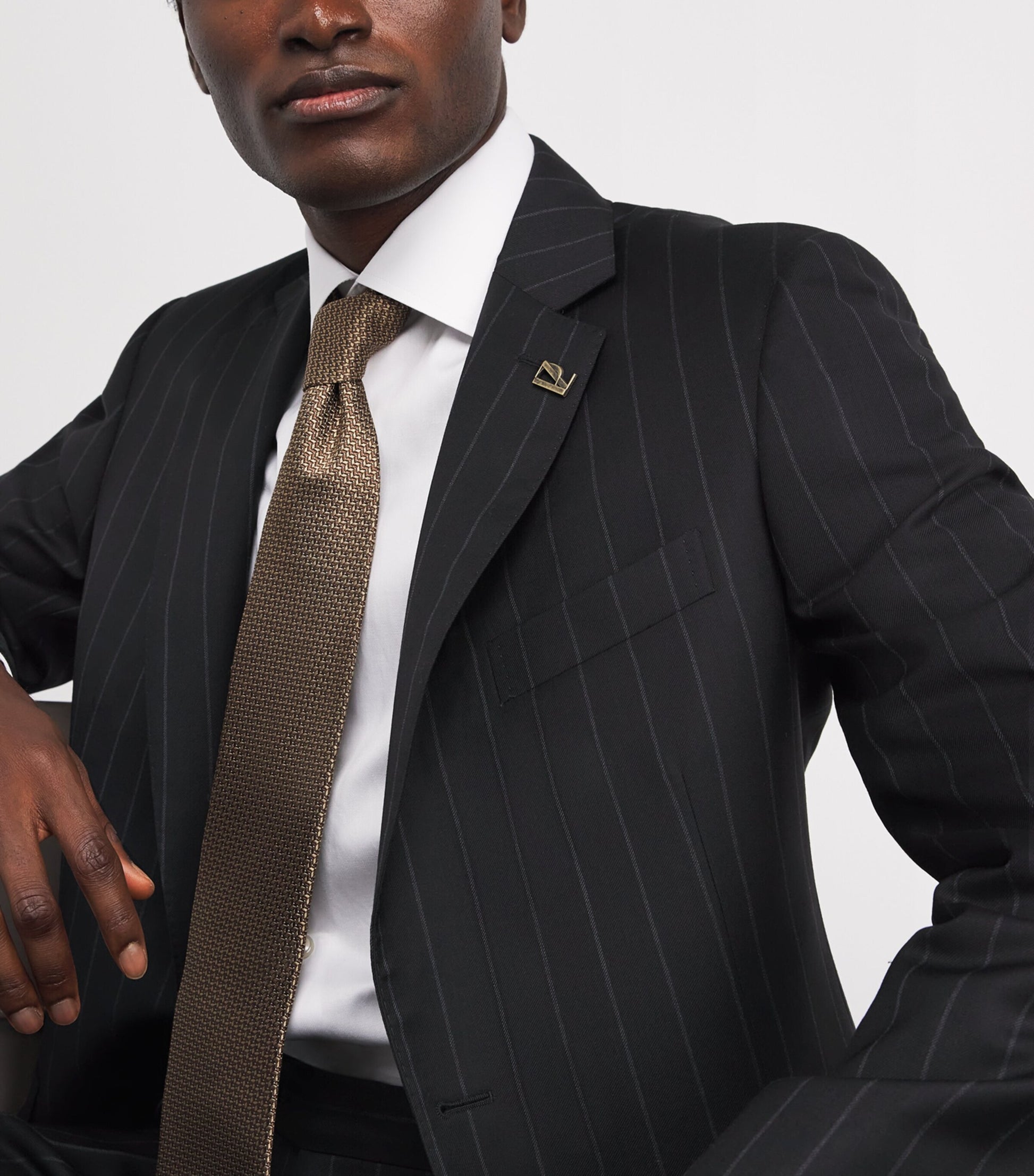 Virgin Wool Pinstripe 2-Piece Suit