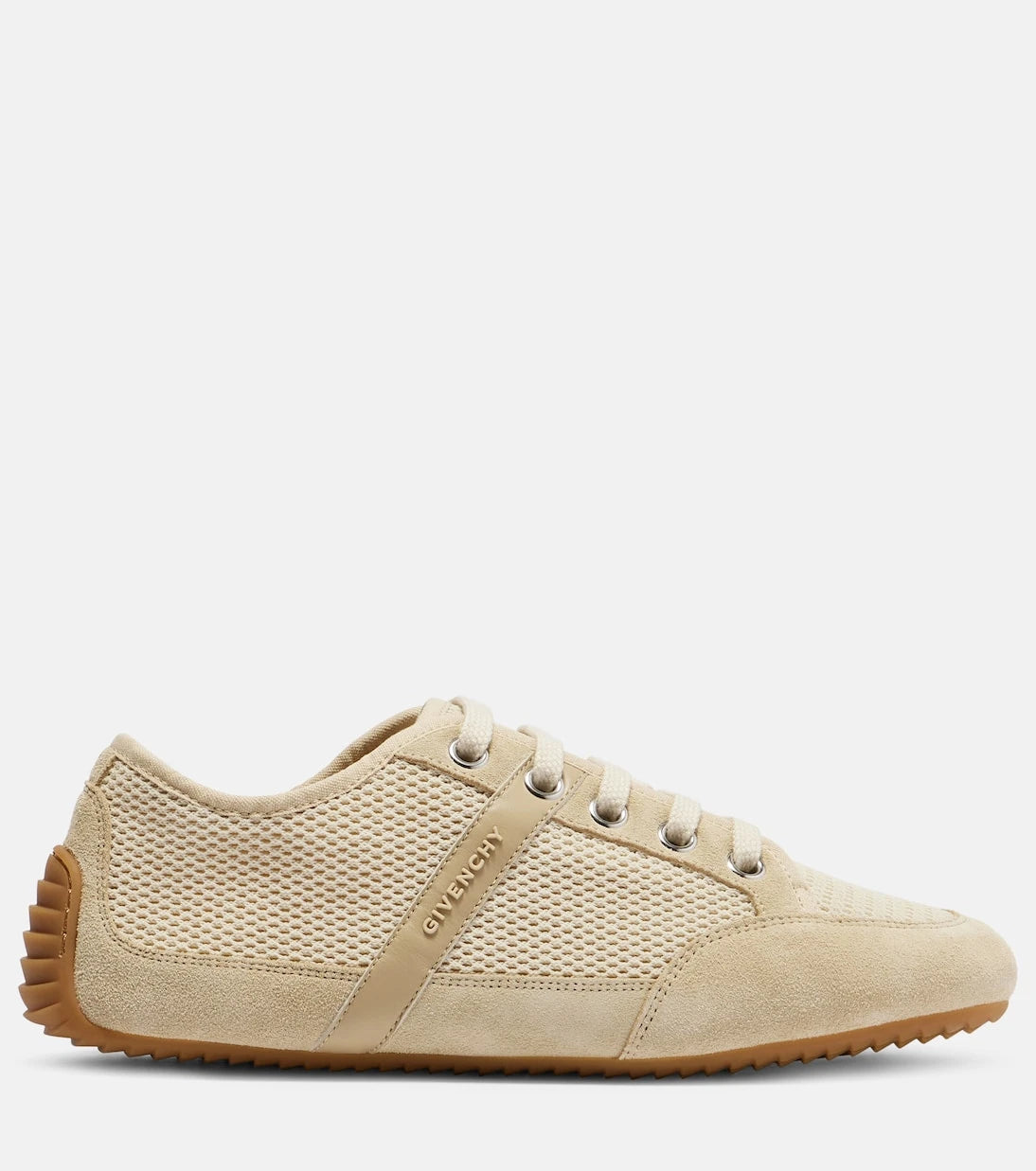 Givenchy - Slim suede-trimmed sneakers