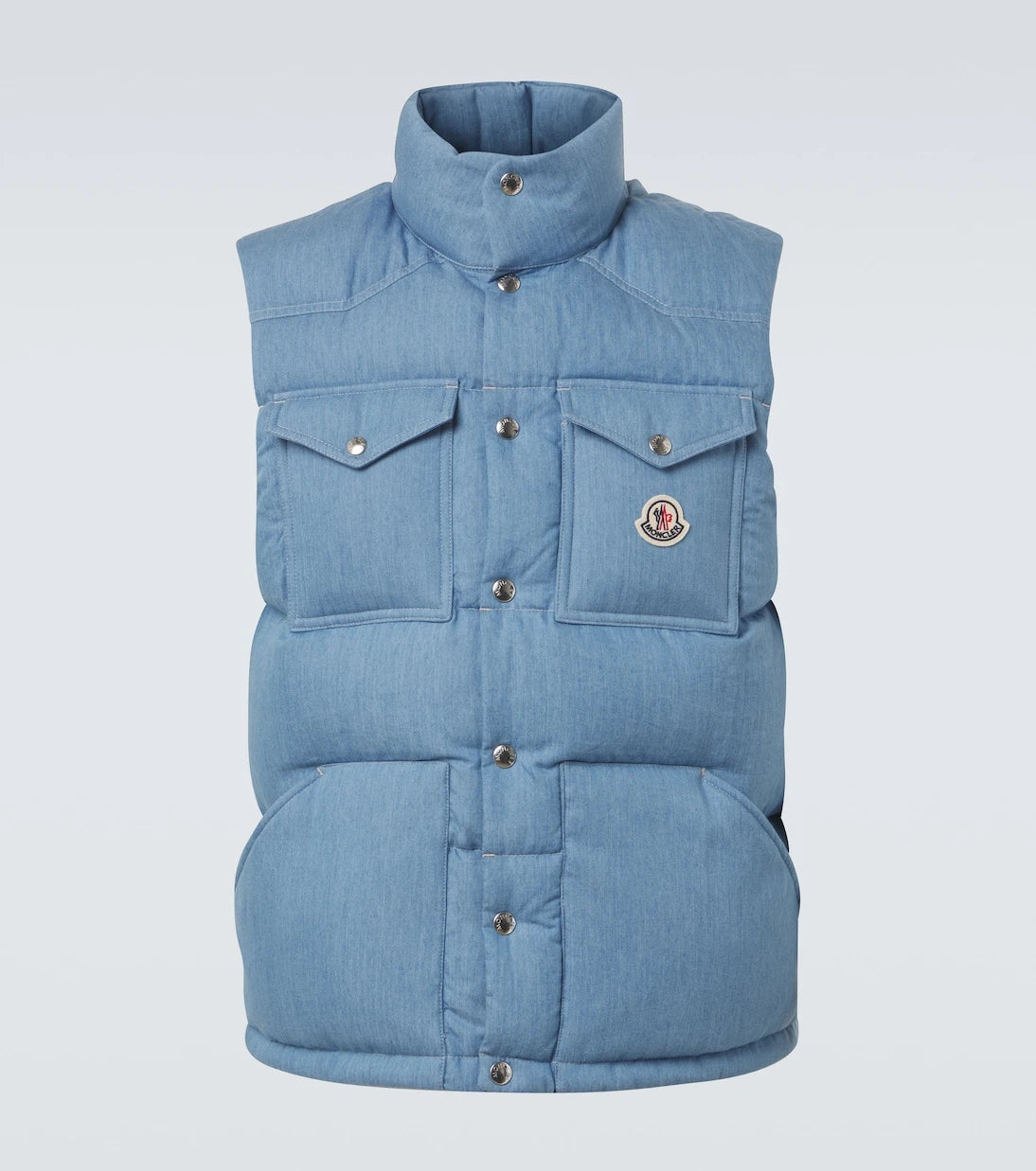 Moncler - Ervional denim down vest