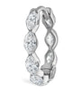 Maria Tash Gold Invisible Set Diamond Marquise Eternity Hoop Earring (9.5mm)